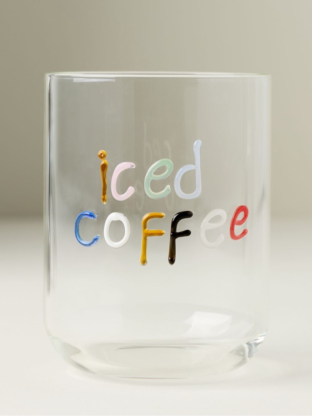 Iced Coffee Anthropologie Icon Love Note Juice Glass - Picture 3 of 4